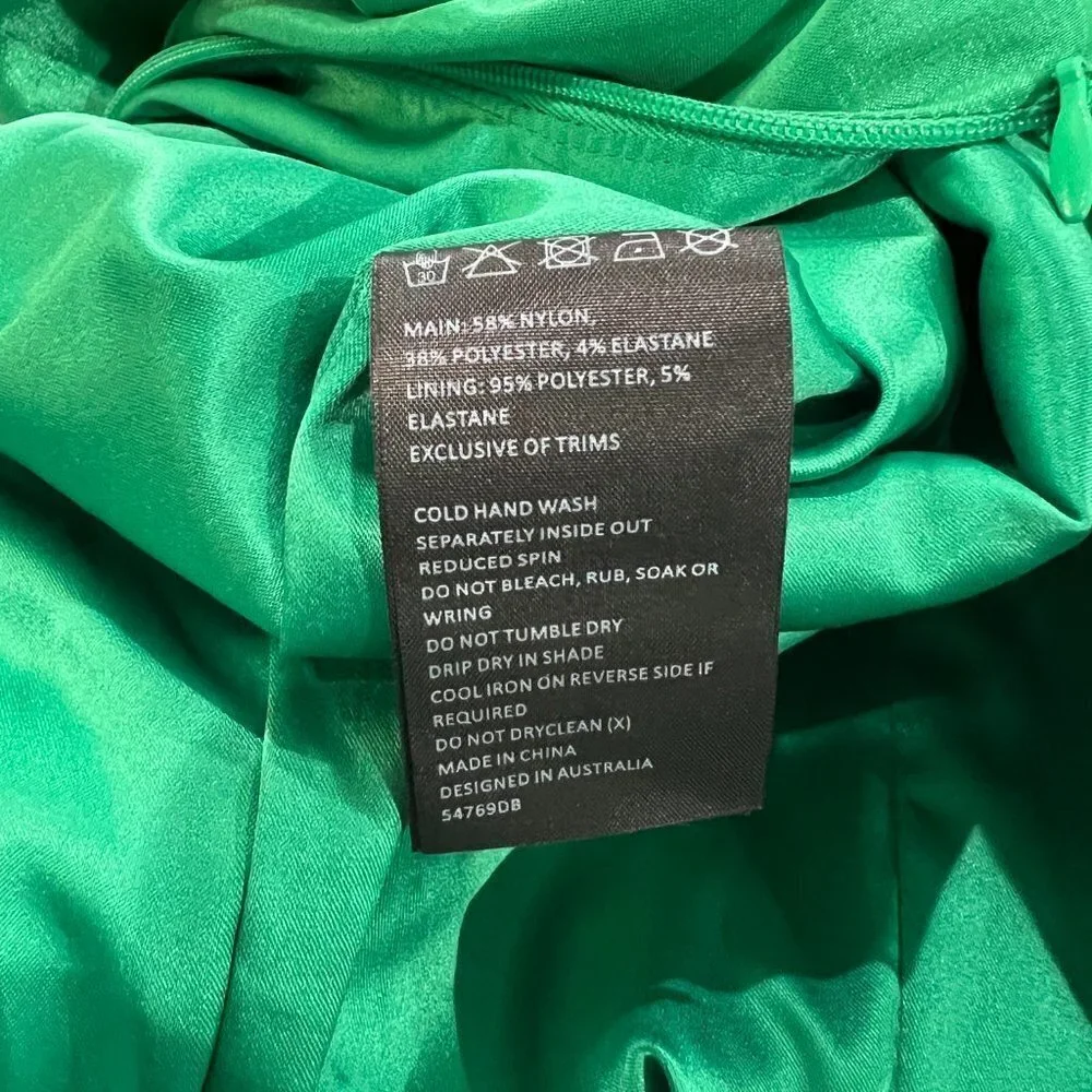 NWT Bardot Lulu Bright Green Strapless Mini Dress $119 - Picture 12 of 13